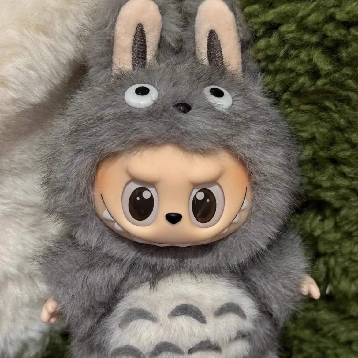 Labubu clothes 15/17cm vinyl doll pendant generation tempura fried shrimp plush cat standing hand-made baby clothes