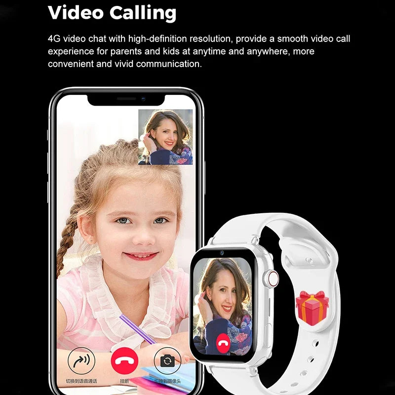 Xiaomi Mijia Kids 4G Smart Watch SOS GPS Tracker Bracelet Video Call Chat Camera Children SIM Smartwatch for Boys Girls Gift