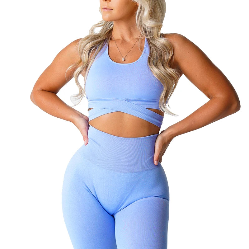 Bra Top Spandex Woman Fitness Elastic Breathable Breast Enhancement Leisure Sports Underwear