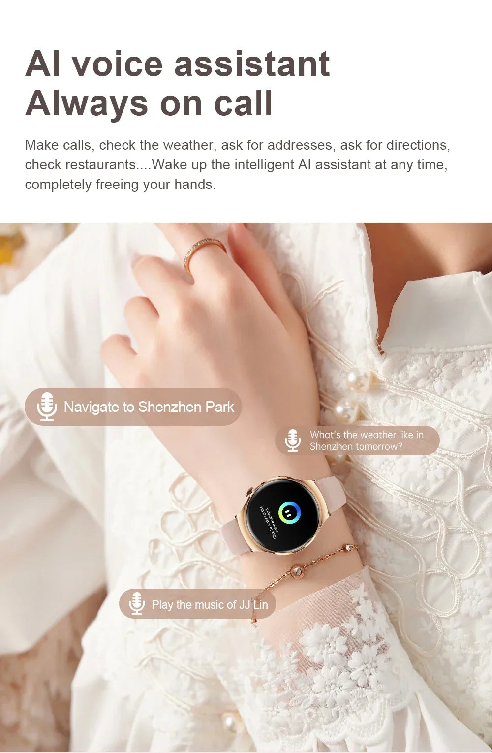 2025For HUAWEI Smart Watch Women GPS Trajectory Heart Rate Blood Pressure NFC Bluetooth Call 1.27inch AMLOED Smartwatches Ladies