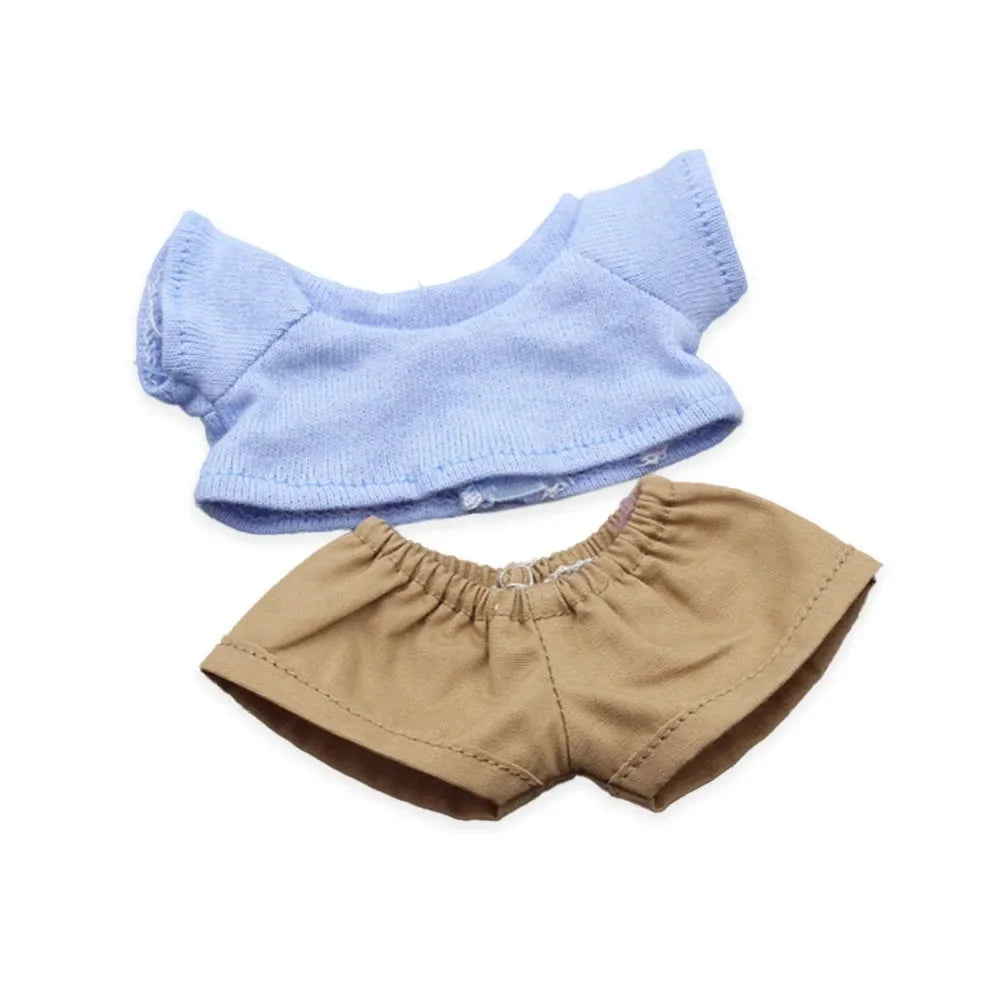 For 17cm Labubu Cute Doll Outfit Clothes Color Match Doll Clothes Suit Accessories Clothing Kid Gift