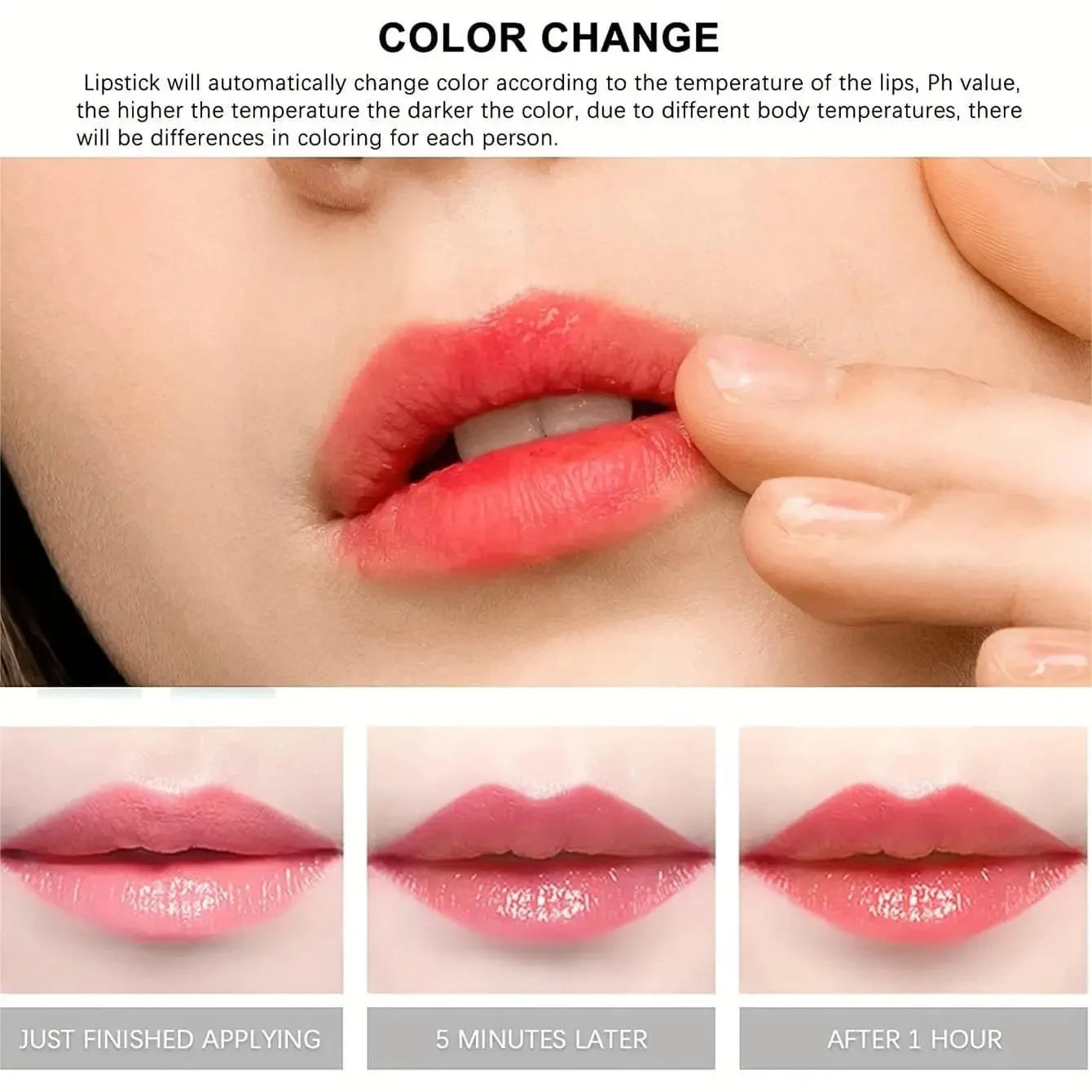 1PC Moisturizing Aloe Vera Lipstick Discoloration Lip Care Nutritious Plumper Lip Balm Magic Cosmetic Makeup Lip Beauty Care