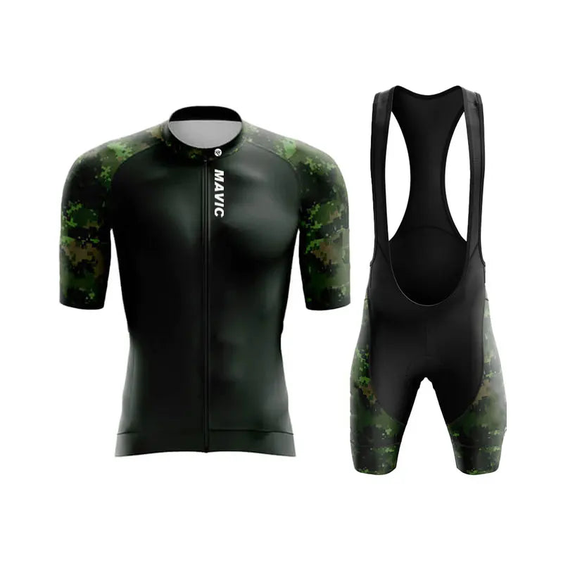 Ensemble de cyclisme d'été RX MAVIC pour homme – Maillot et short de vélo de route respirants à manches courtes pour l'entraînement en équipe