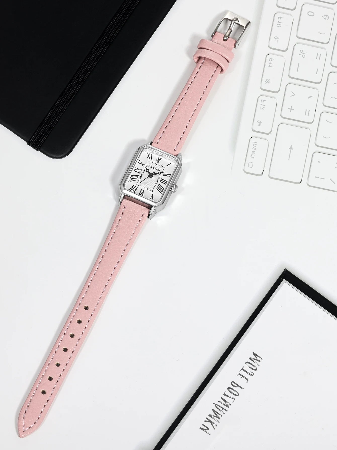 Fashion Rectangle Quartz Wrist Watch for Women Luxury Brand Roman Dial Leather Strap Ladies Watches Clock