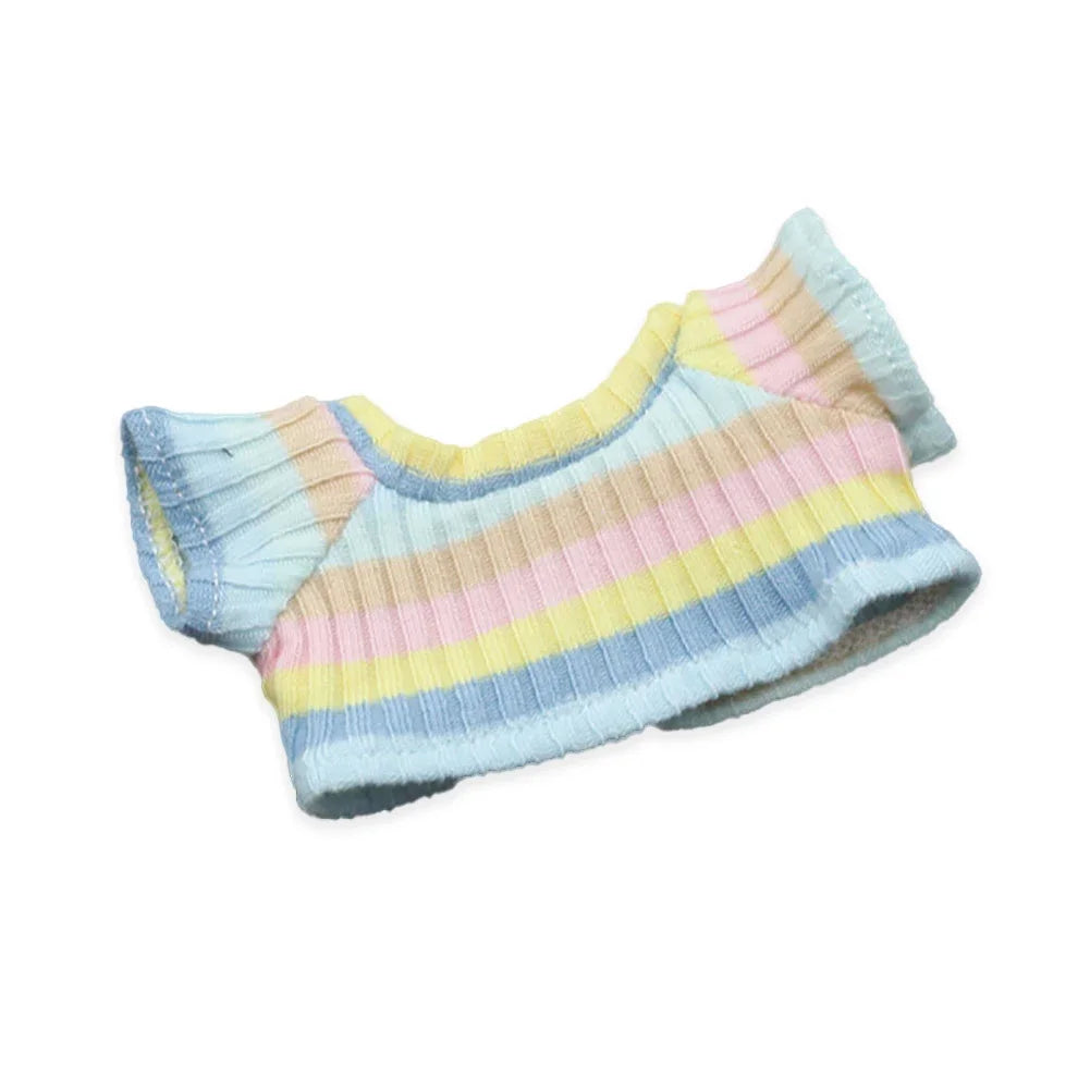 For 17cm Labubu Cute Doll Outfit Clothes Color Match Doll Clothes Suit Accessories Clothing Kid Gift