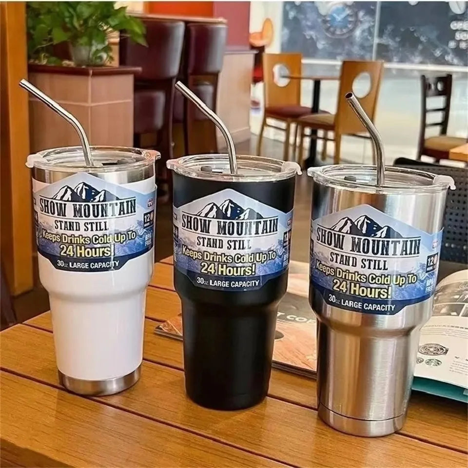 New Fashion Thermo Bottle 30Oz Car Cup Termos Stainless Steel Coffee Beer Juice Mugs Water Thermos for Men Free Shipping 스포츠 물병