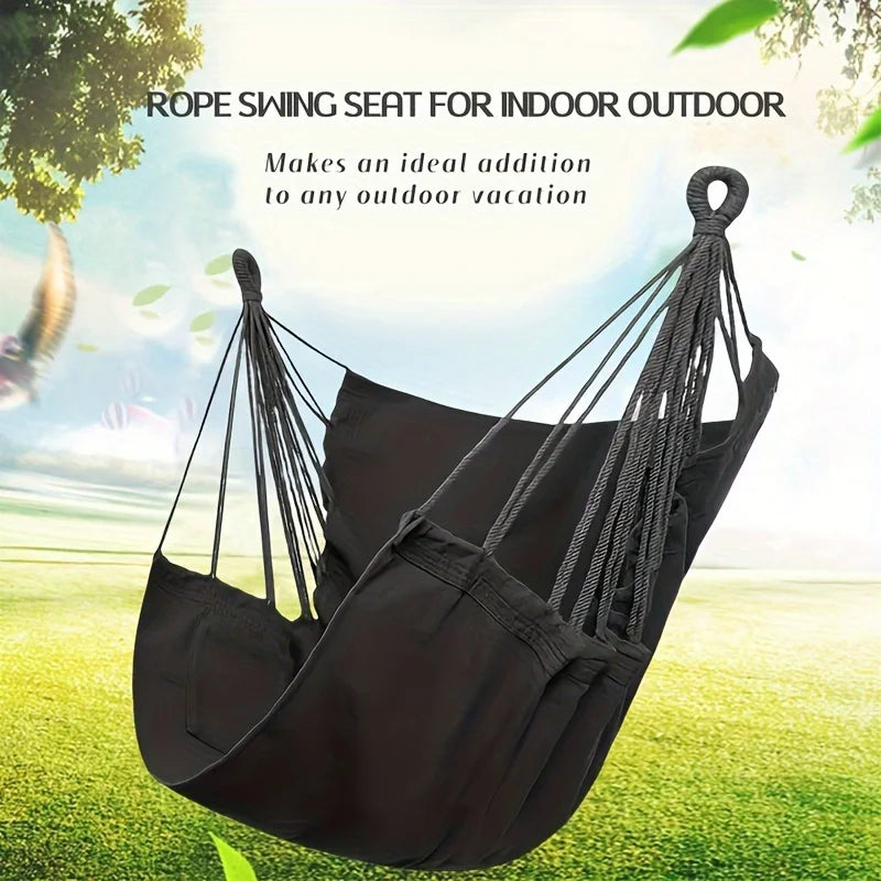 Hangout Haven™ – Chaise hamac relaxante avec sac de rangement