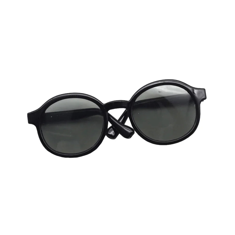 1PC 6.5cm Transparent Plastic Glasses for 1/8 1/6 1/3 1/4 BJD for Labubu MSD SD Plush for EXO Doll Sunglasses