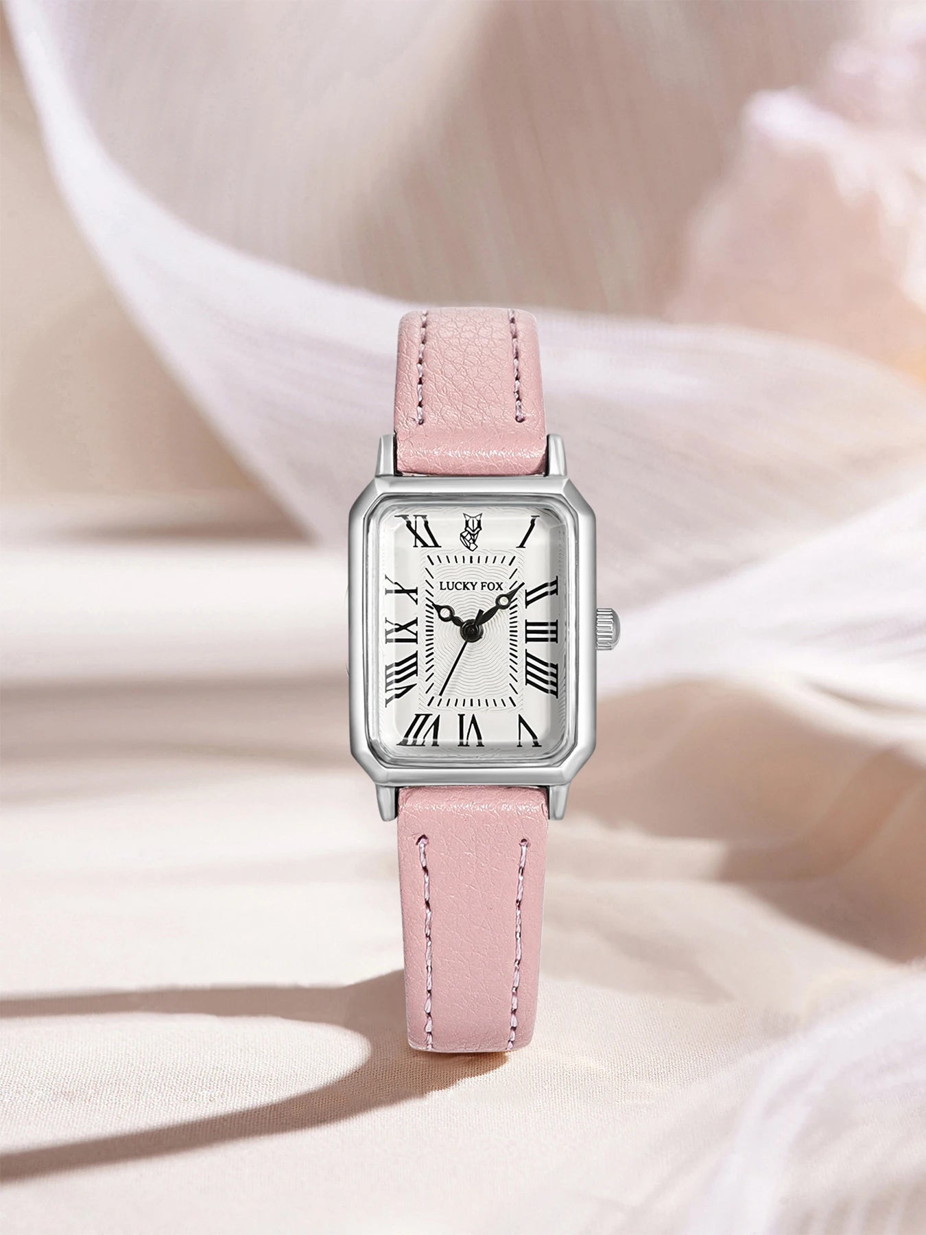Fashion Rectangle Quartz Wrist Watch for Women Luxury Brand Roman Dial Leather Strap Ladies Watches Clock