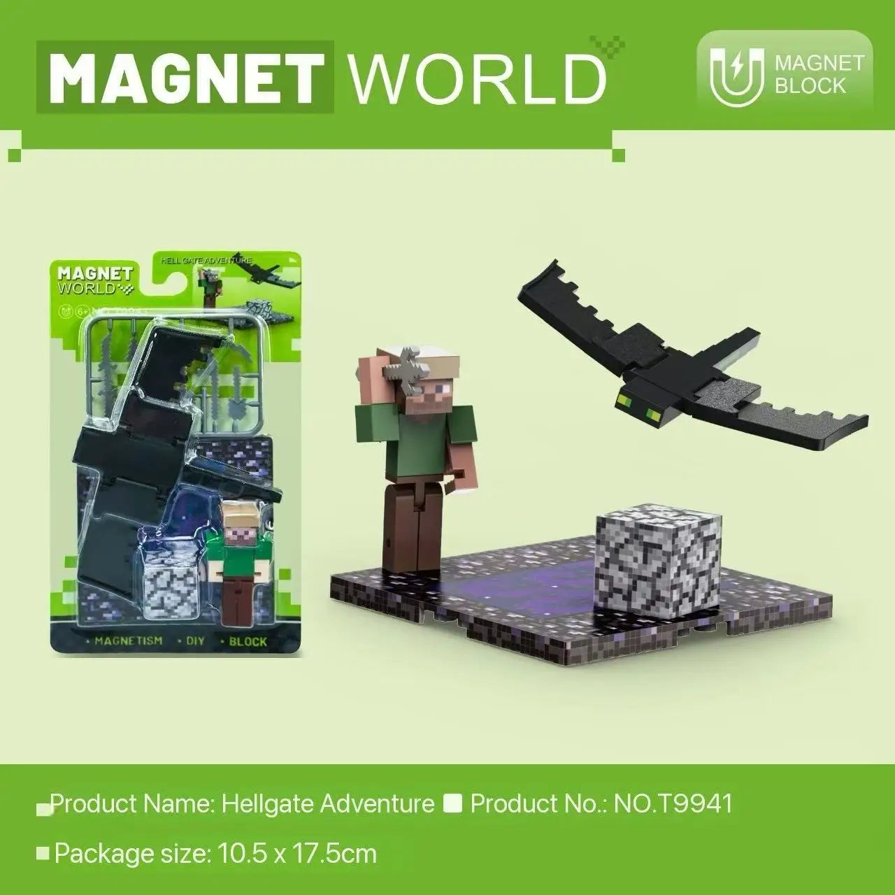 Magnetic Building Blocks Toy Gifts for Kids Ages 6+, DIY Educational Brick Sets with Strong Magnet Base