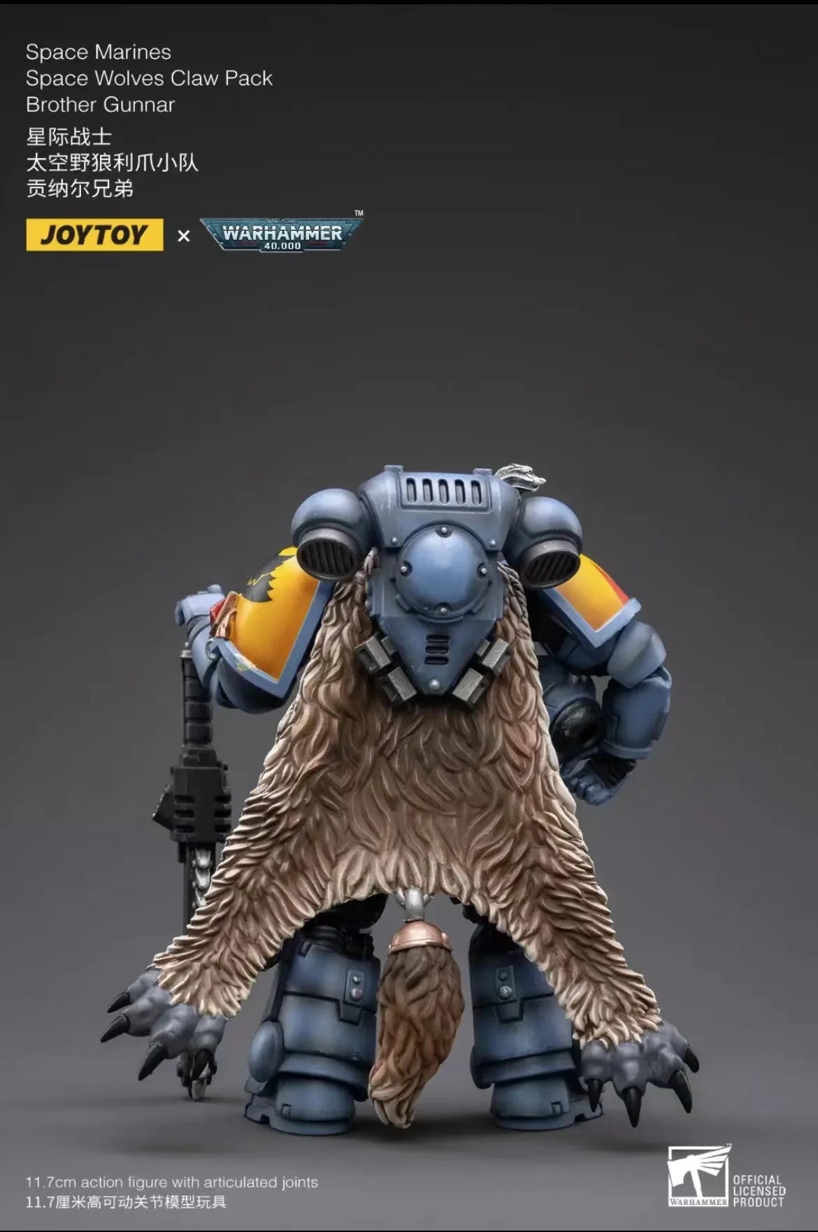 1/18 JOYTOY Actionfigur – Warhammer 40K Horus Heresy Space Wolves Logan Ghostwolf Mecha Modell