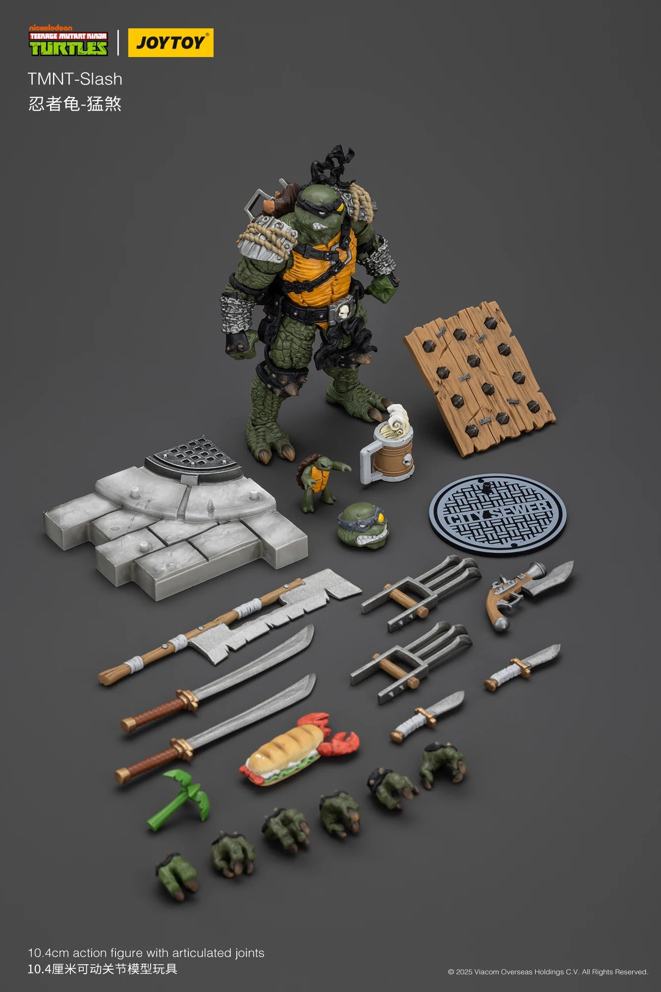 1/18 JOYTOY Action Figure Turtles Slash Tokka Anime Toy