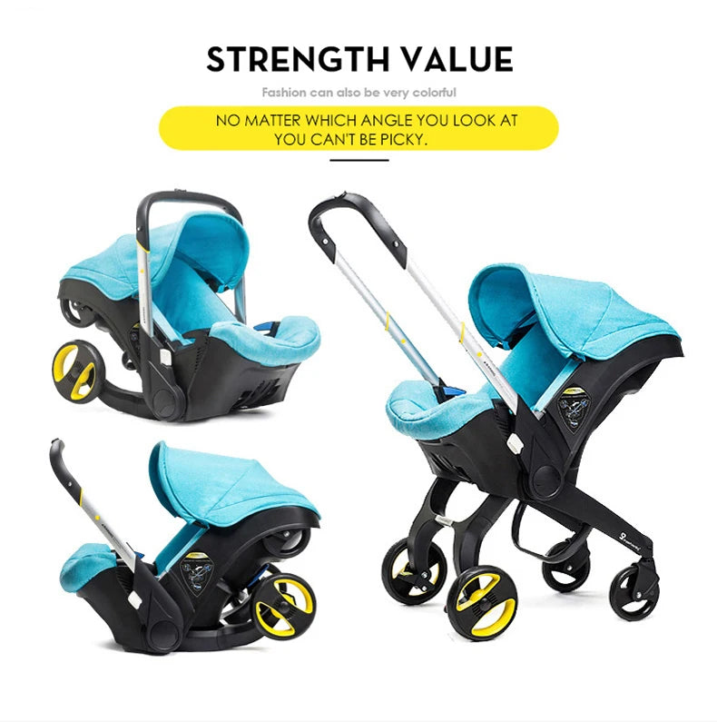 Ultralichte 4-in-1 Kinderwagen met Autostoel