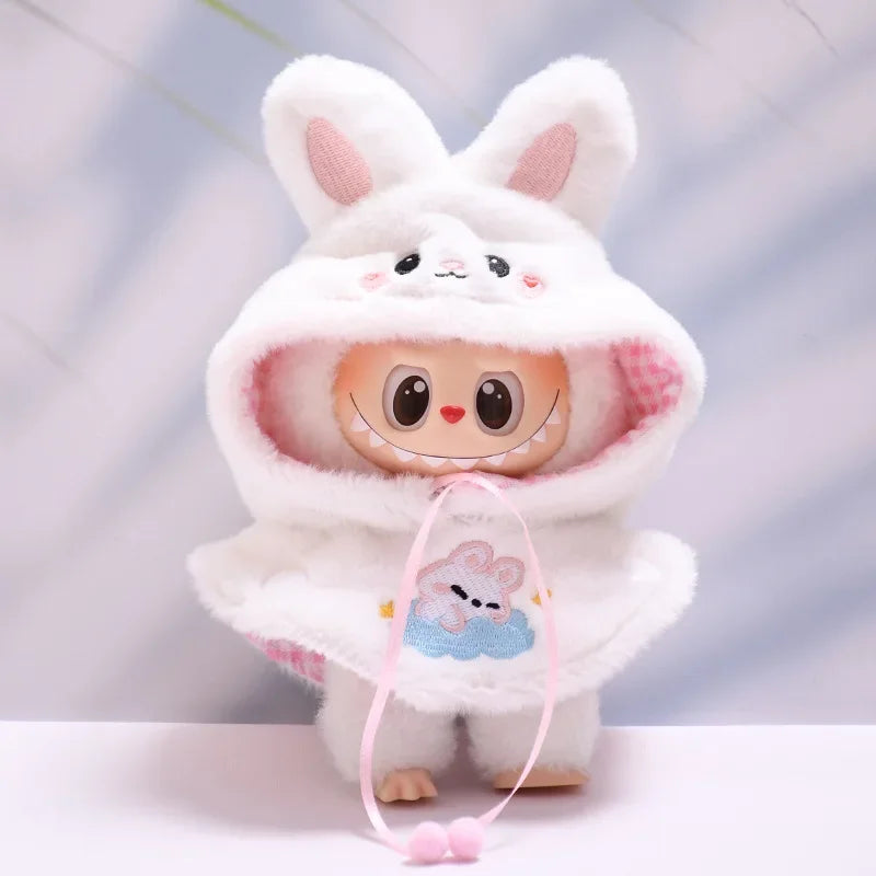 Only Clothes for Labubu Doll Clothes Puppy Shark Cape Cape Fashionable and Cute Set Change Clothes
