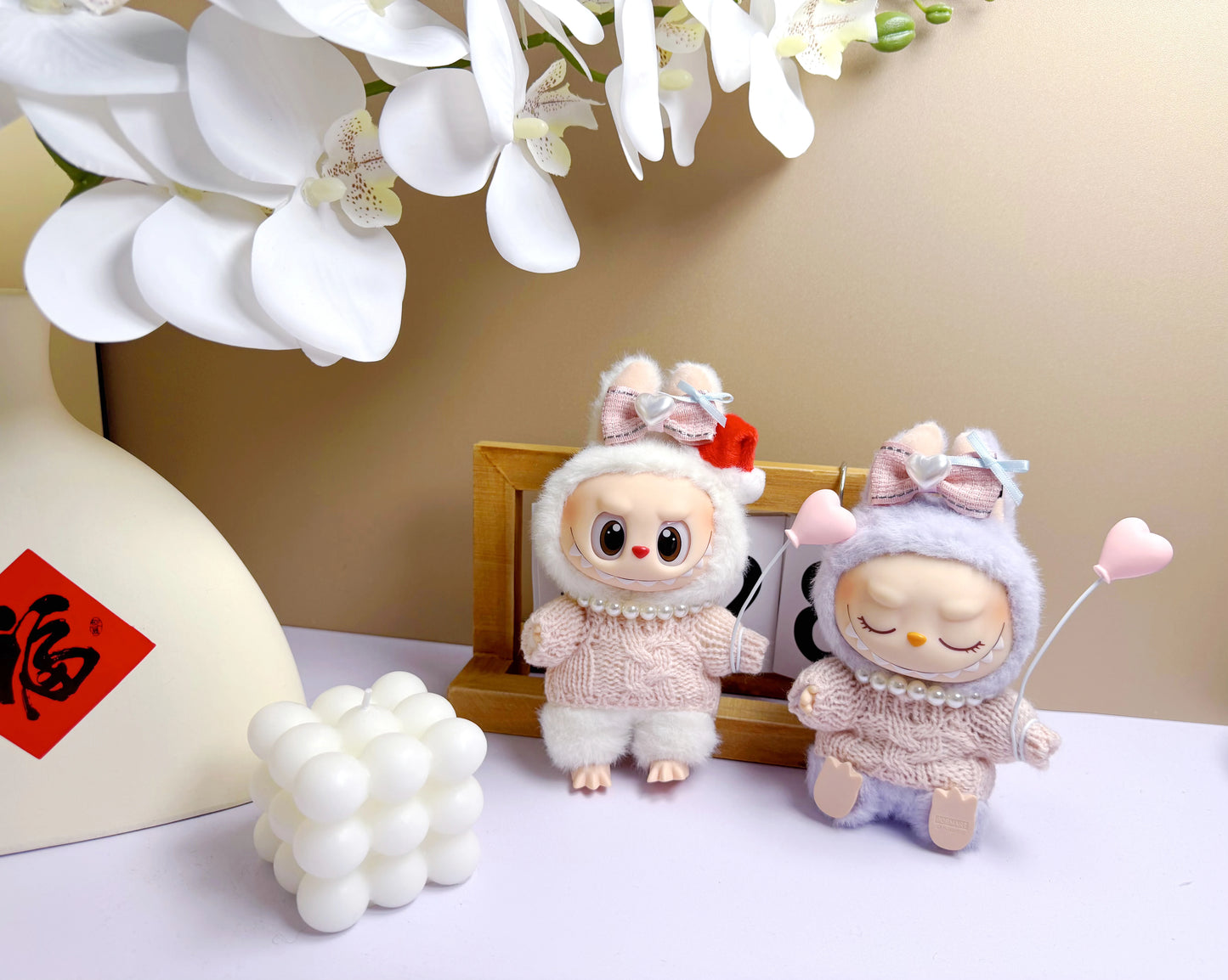 Labubu Plush Doll Clothes – Cute Macaron Outfit
