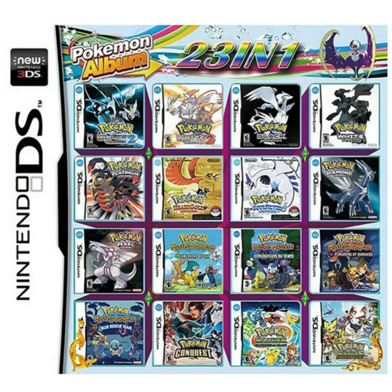 Game Combo Card voor 3DS/NDS โ 208 in 1, 510 in 1, 482 in 1, 23 in 1 Classic