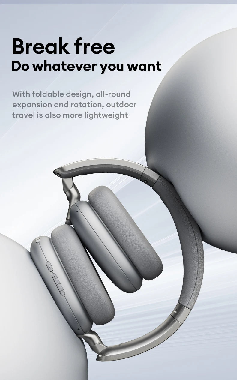 Original Lenovo TH60 Wireless Bluetooth 5.4 Headsets Over-Ear HD Call HIFI Surround Sound Headphones Low Game Latency Earphones