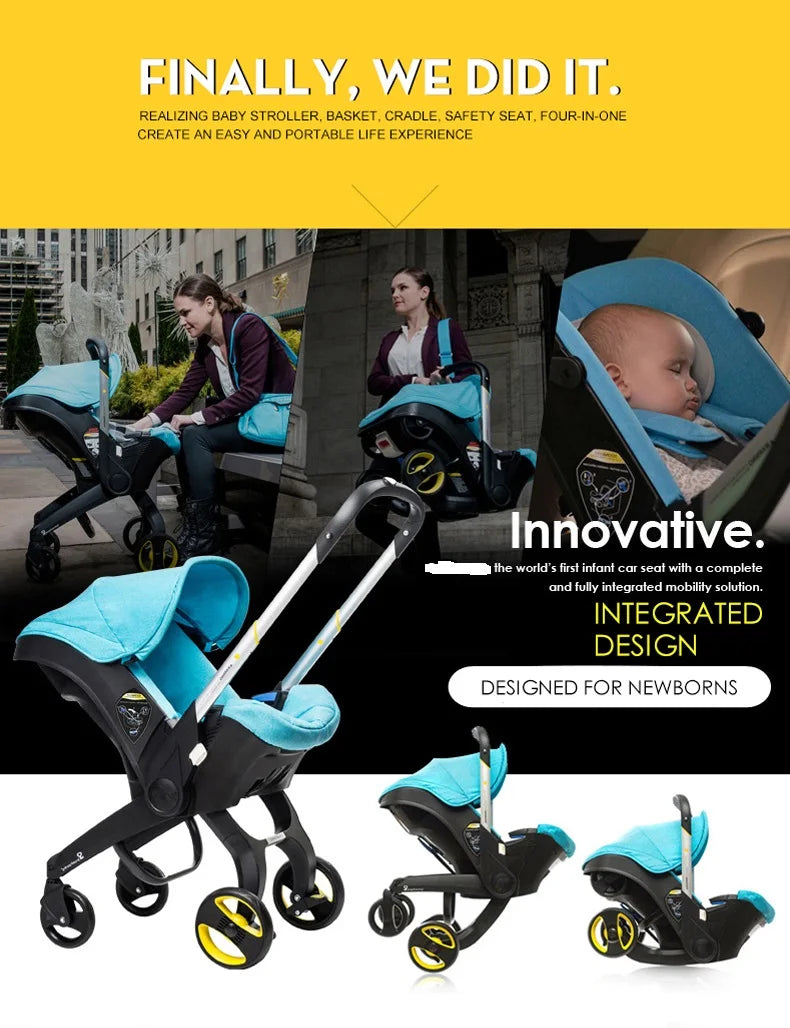 Ultralichte 4-in-1 Kinderwagen met Autostoel