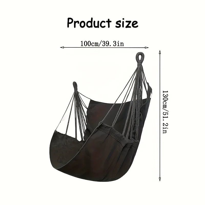Hangout Haven™ – Chaise hamac relaxante avec sac de rangement