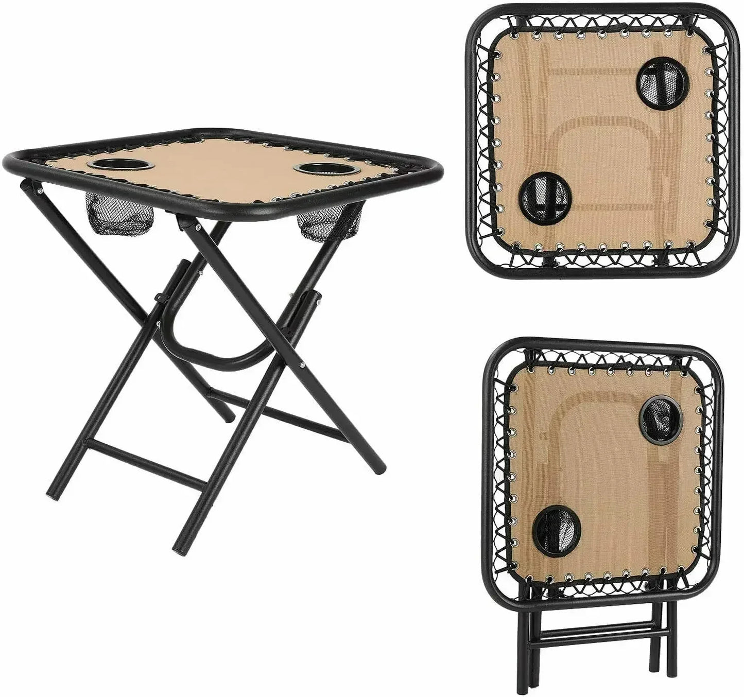 Ensemble de chaises longues pliantes Homfa avec table