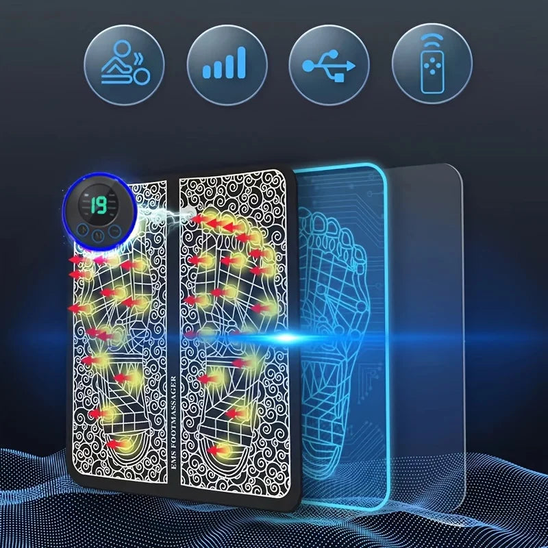 Electric foot massage pad