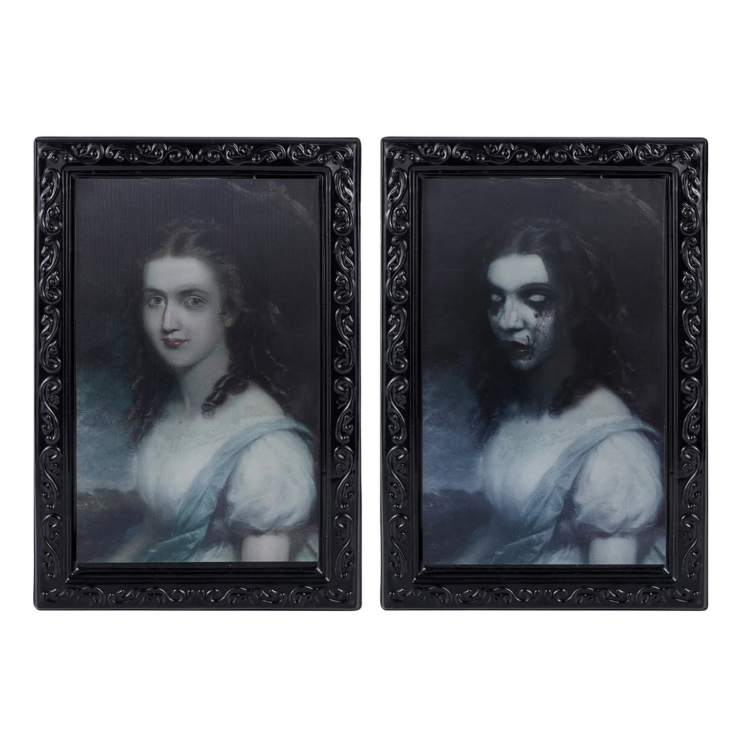 Changing Face Ghost Halloween Decoration Horror Craft Supplies Party Decor Halloween Theme Party Props 3d Ghost Picture Frame