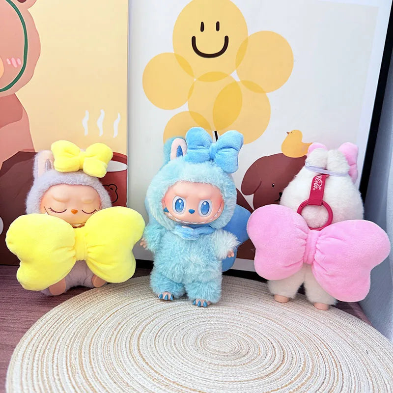 Labubu Doll Rain Boots Labubu I II III Idol Dolls Colorful Shoes and Headphones Multicolor Big Bow LabubusAccessories DIY Gifts