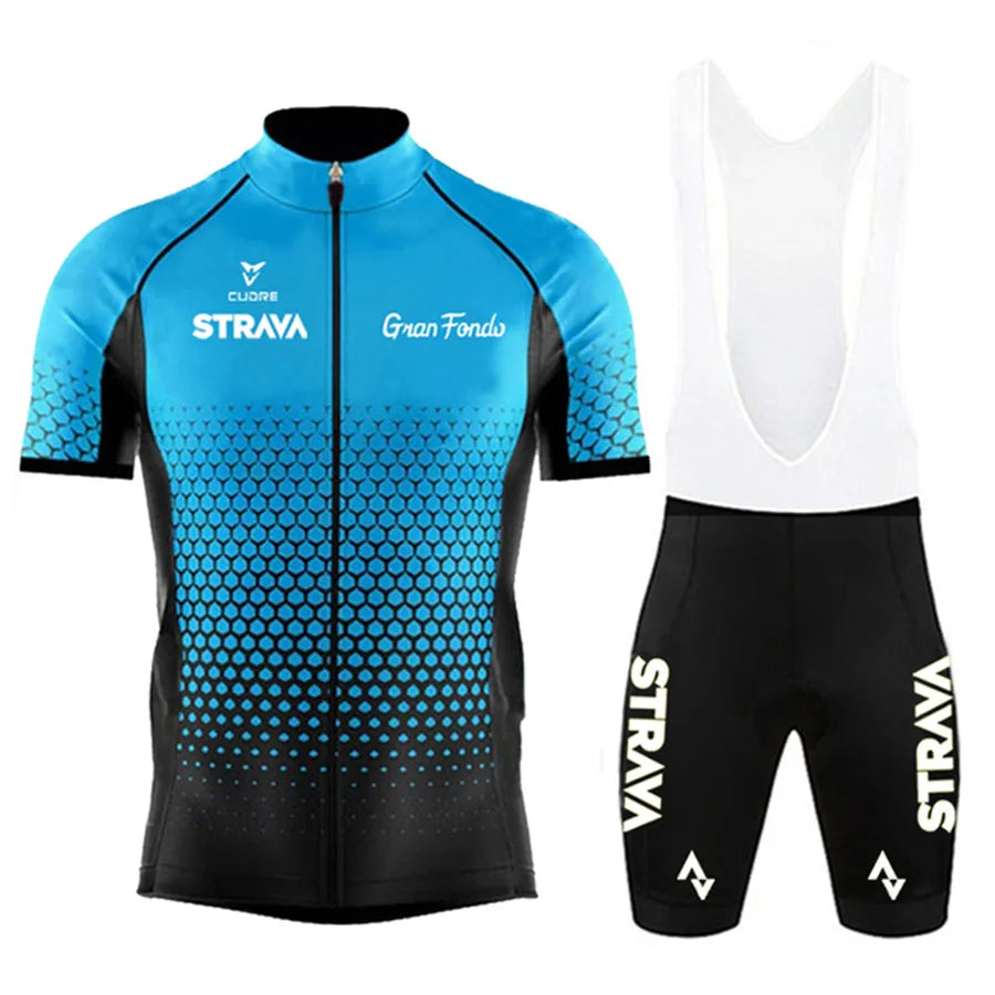 Maillot de cyclisme STRAVA pour homme