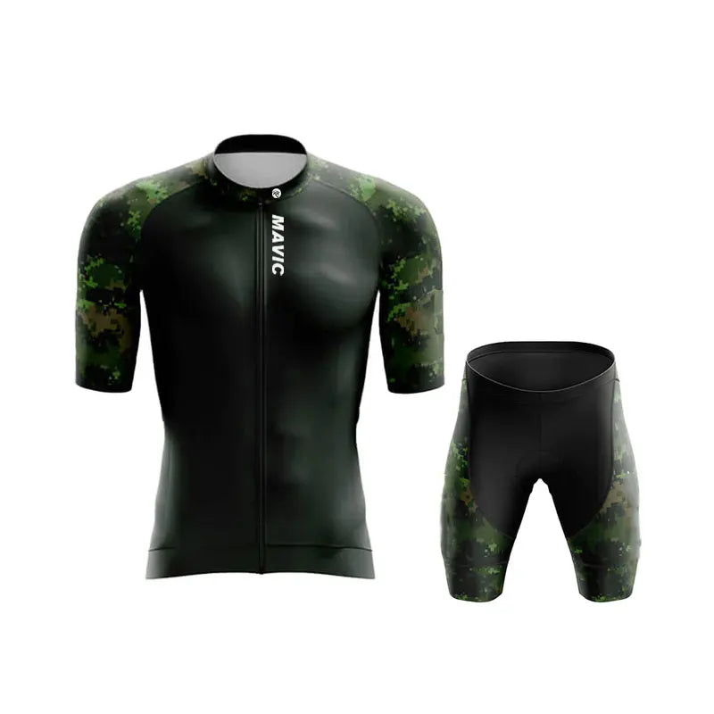 Ensemble de cyclisme d'été RX MAVIC pour homme – Maillot et short de vélo de route respirants à manches courtes pour l'entraînement en équipe