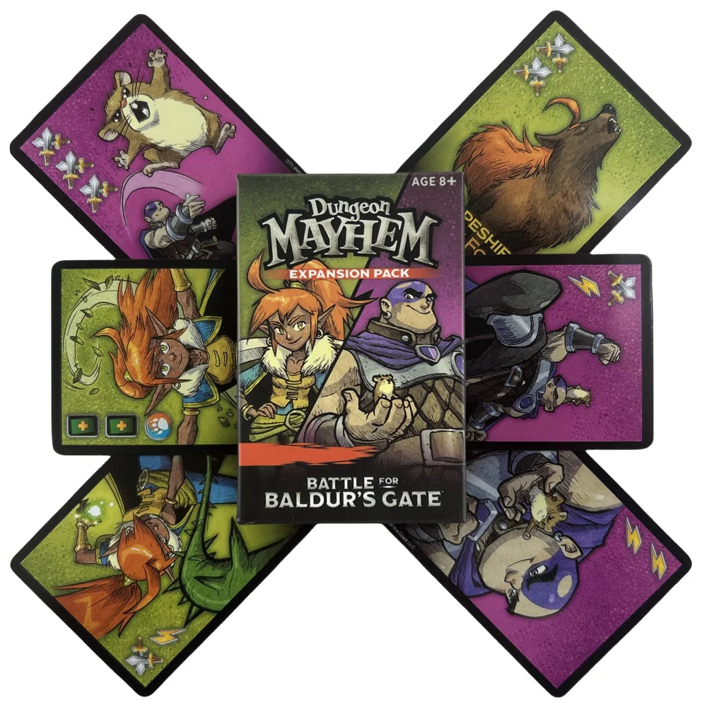 Coffret 3 Jeux de Cartes – Dungeon Mayhem & Autres | Jeux de Société Amusants pour Famille & Soirées