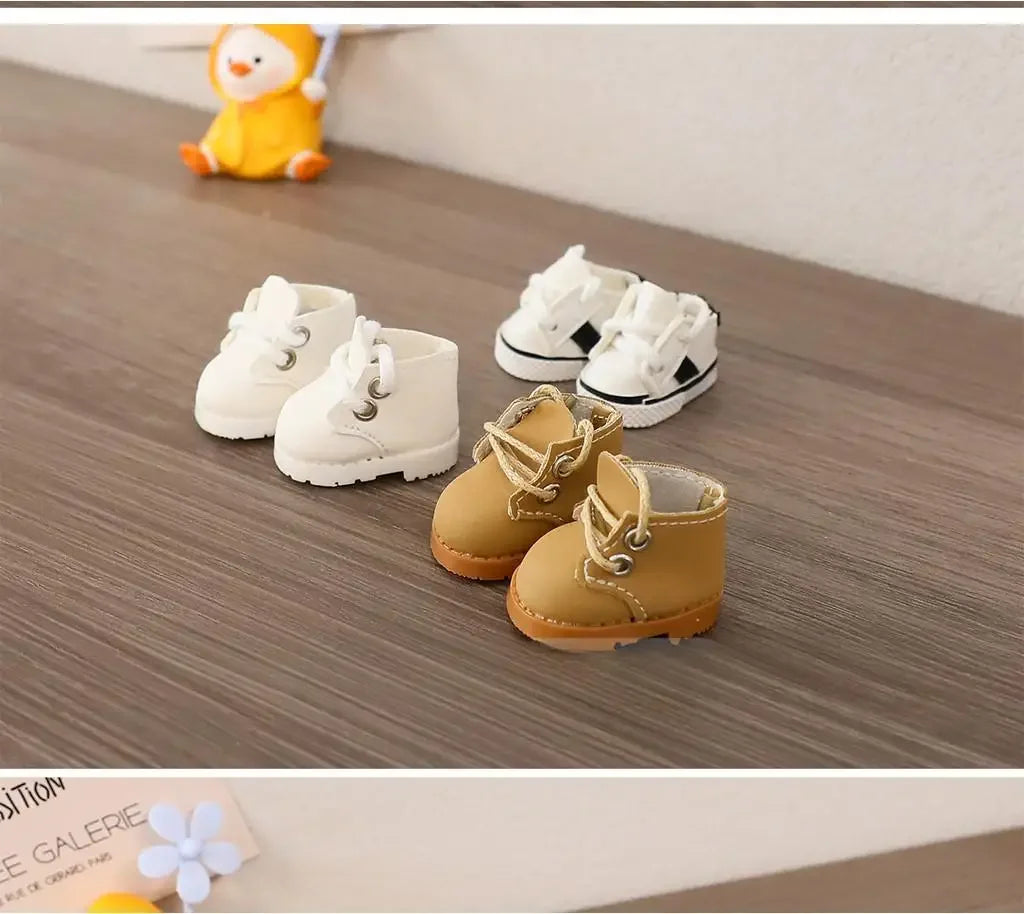 (Only shoes)For LABUBU 17cm Cotton Dolls Shoes Toys Casual Sports Shoes Dolls Accessories for labubu outfits