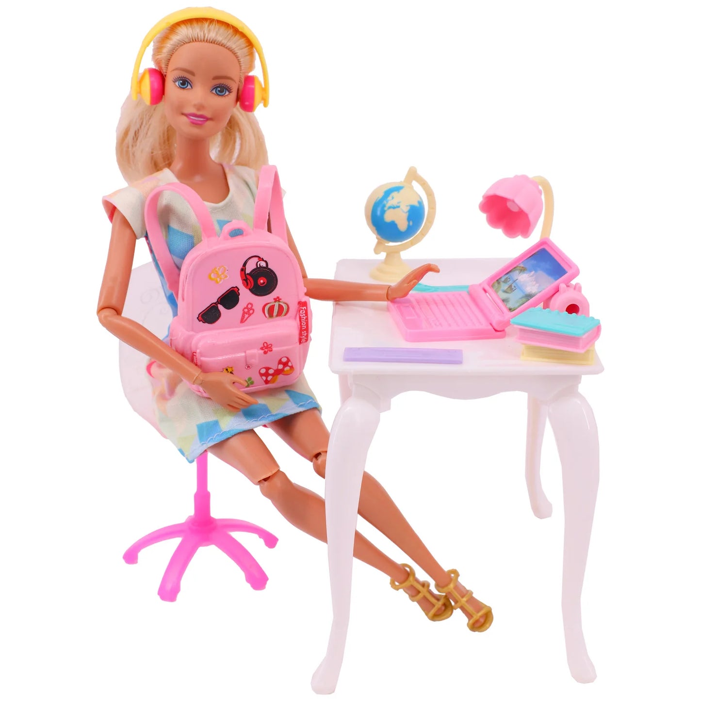Furniture For Barbiees Doll Clothes Accessories Bed Mirror 1/6 Dollhouse Decoration Bjd Doll Accessories,Food Helmet for Barbies