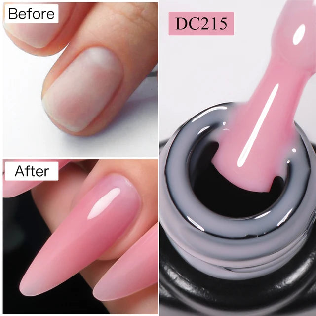 MTSSII 7ml Quick Extension Nail Polish Jelly Transparent Nude Pink Red Hard Gel Quick Building Nail Art Gel Varnish For Nails
