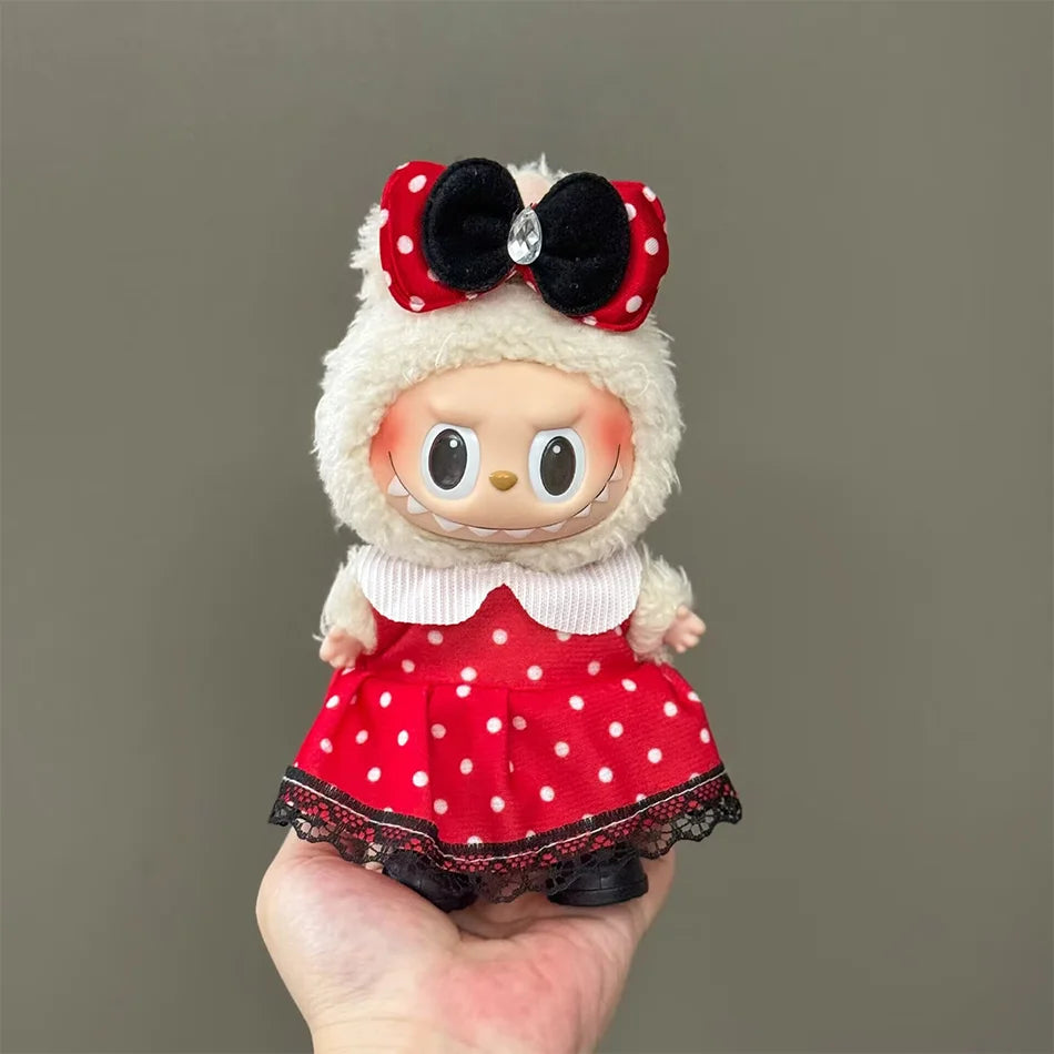 Labubu Zubehör & Kleidung – Designer-Outfits für V1 V2 V3 Labubu Figuren, Süßes Geschenk zum Geburtstag oder für Sammler