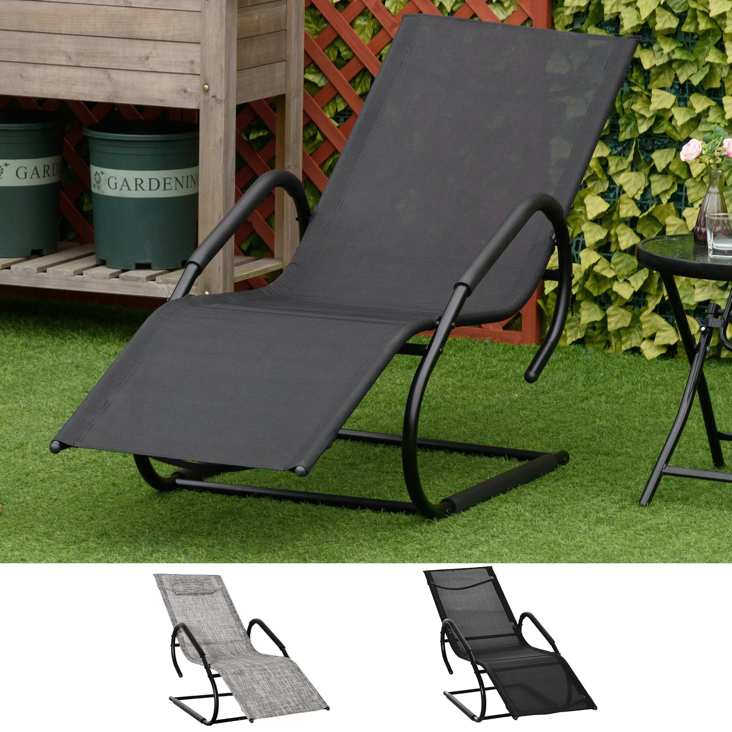 Chaise longue de jardin