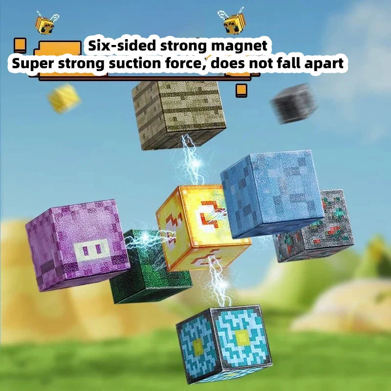 Magnetic building blocks toy storage box set - DIY assembly toys for children - building blocks for playing with tables