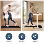 2In1 Treadmill For Home With Remote Control 1-6 Km/h Speed With LED Display & Bluetooth Speaker Phone Holder For Home, Office