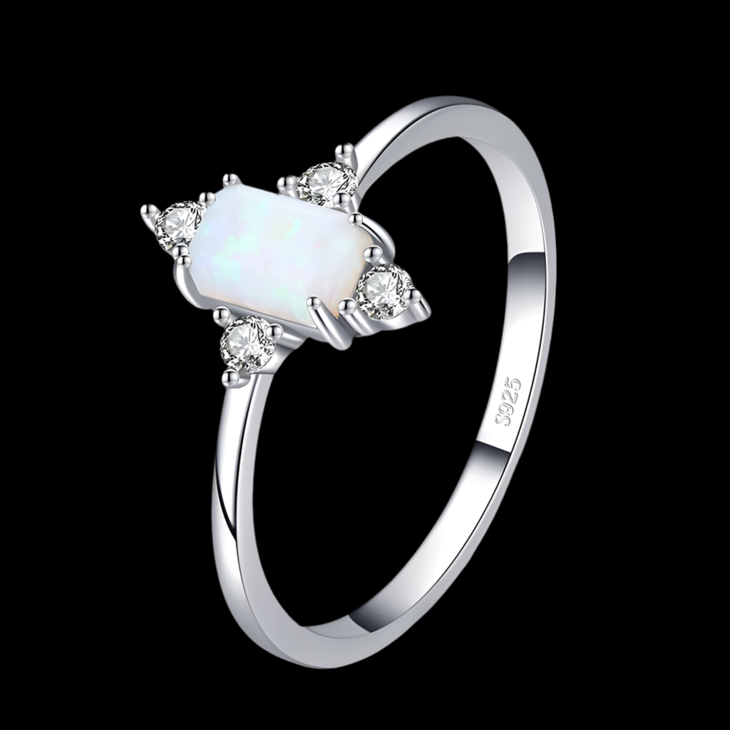 Crown of Opal. Sterling ring. - All you can buy!