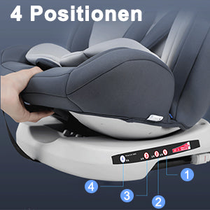 AP03 Child Car Seat 360° Rotating 5-Point Belt 9-36kg 0 -12 years ECE ISOFIX Child Safety Seat KL005