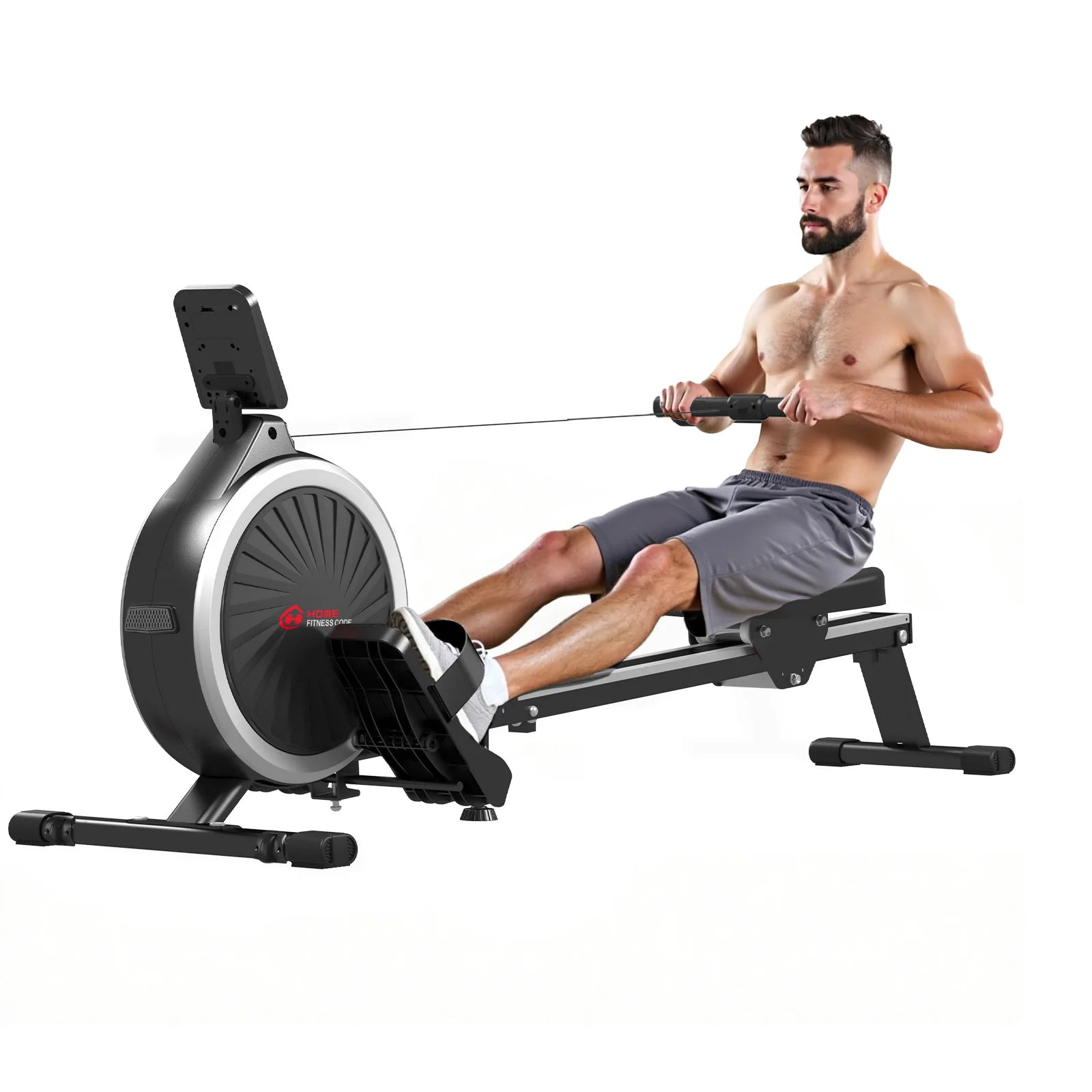 Rowing Machine, Magnetic Rowing Machines for Home Gym with 16 Levels Resistance, Real Weight Caoacity 150 KG, Full-Body Workout