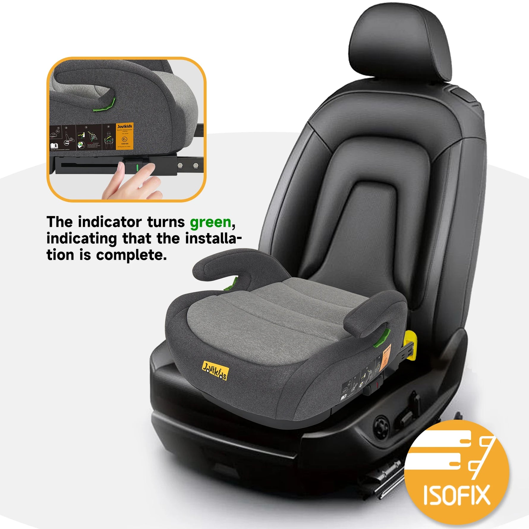 Jovikids OHHO Portable Baby Car Seat Booster 125-150cm