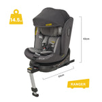Jovikids Ranger 360° Swivel i-Size Baby Car Seat 40-150cm with Support Leg