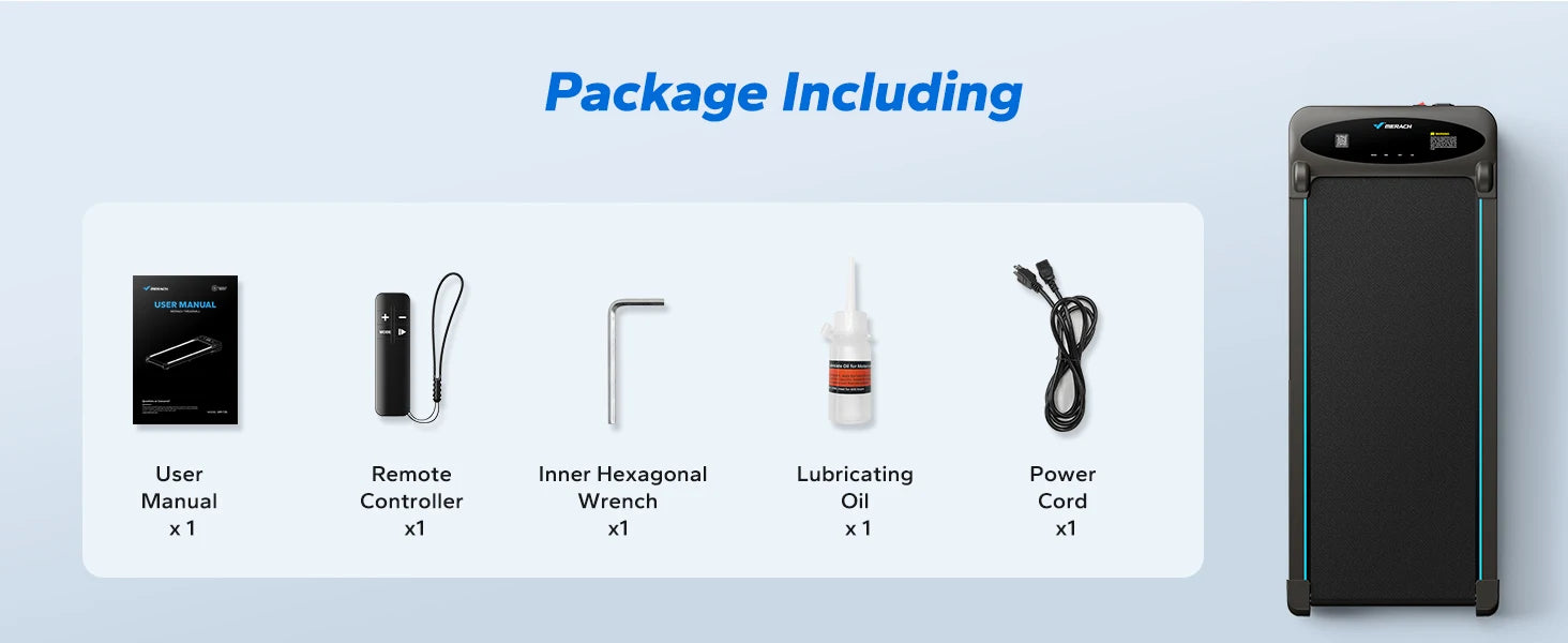 MERACH Walking Pad Treadmill Under Desk 3in1 Home Gym Capacity 2.75HP Portable Magnetic Remote Control LED Display Non-Assembly