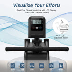 MERACH Water Rowing Machines 16 Levels of Quiet Resistance Foldable Compact Rowing Machine 350 LB Weight Capacity with Bluetooth