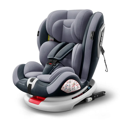 Child Seat 360-degree rotating car seat Simple portable seat removable and adjustable infant car seat for children 1-12 years ol