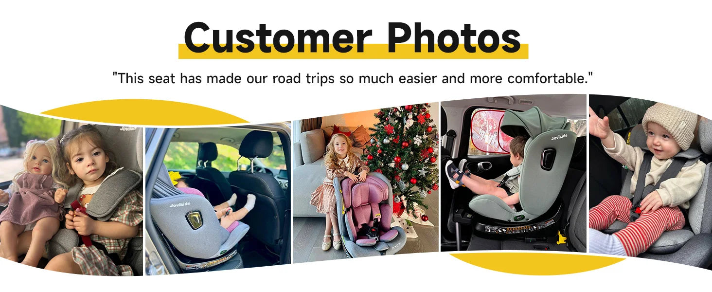 Jovikids Ranger 360° Swivel i-Size Baby Car Seat 40-150cm with Support Leg