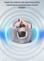 Reecle 360 Child Baby Car Seat with ISOFIX, 40-150cm (Group 0+ 1/2/3, 0-36 kg), Approx. 0-12 Years