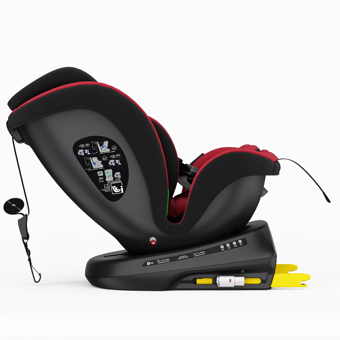 Reecle Baby Child Car Seat with ISOFIX, 360 swivel, from Newborn to 12 Years Old, 40-150cm, ECE R129