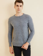Sweater for Men 100% Merino Wool Knit Sweaters New Fall Winter Warm Long Sleeve Pullover Male Soft Jumper Korean Luxury Clothing