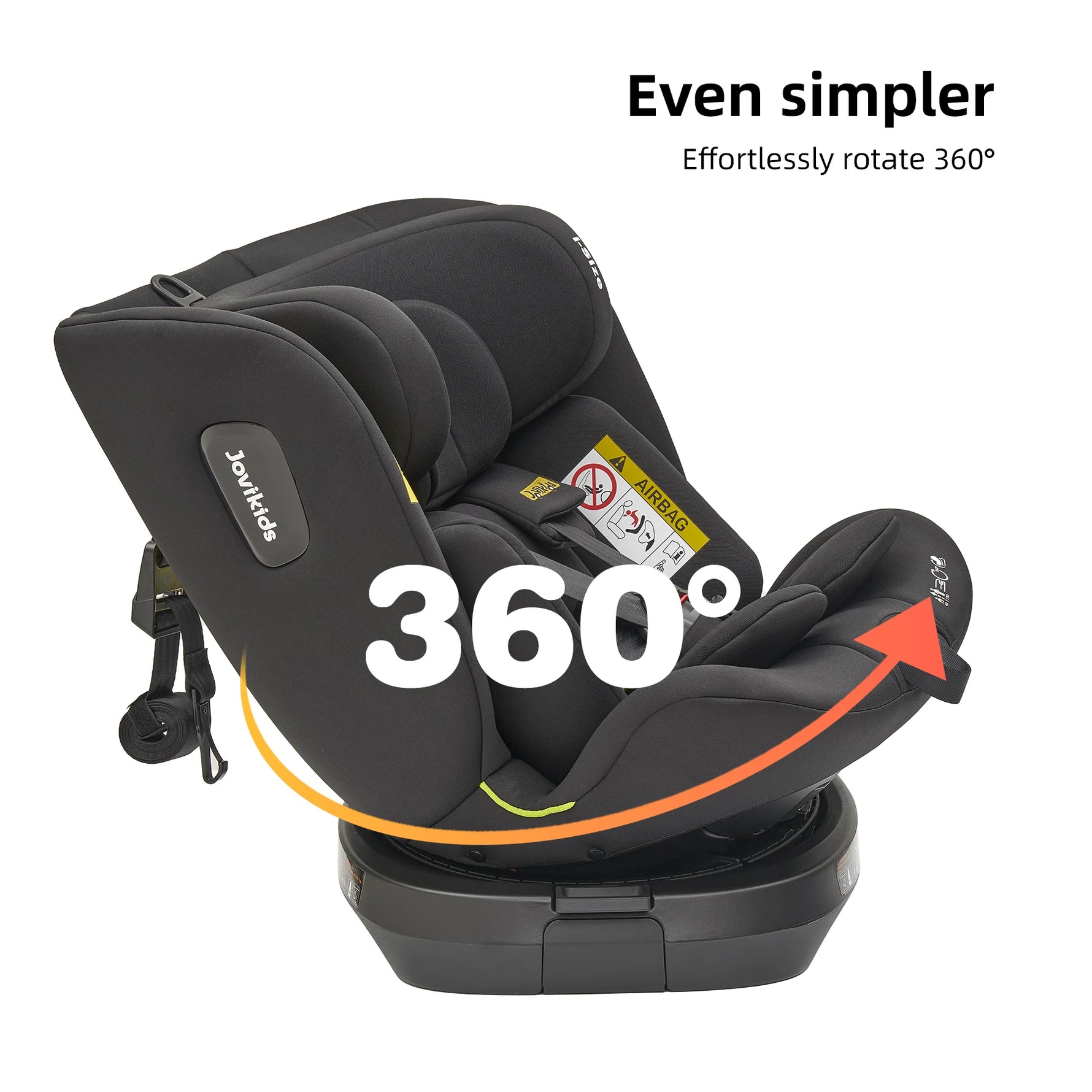 Jovikids Ranger TT 360° Swivel i-Size Newborn Baby Car Seat 40-150cm